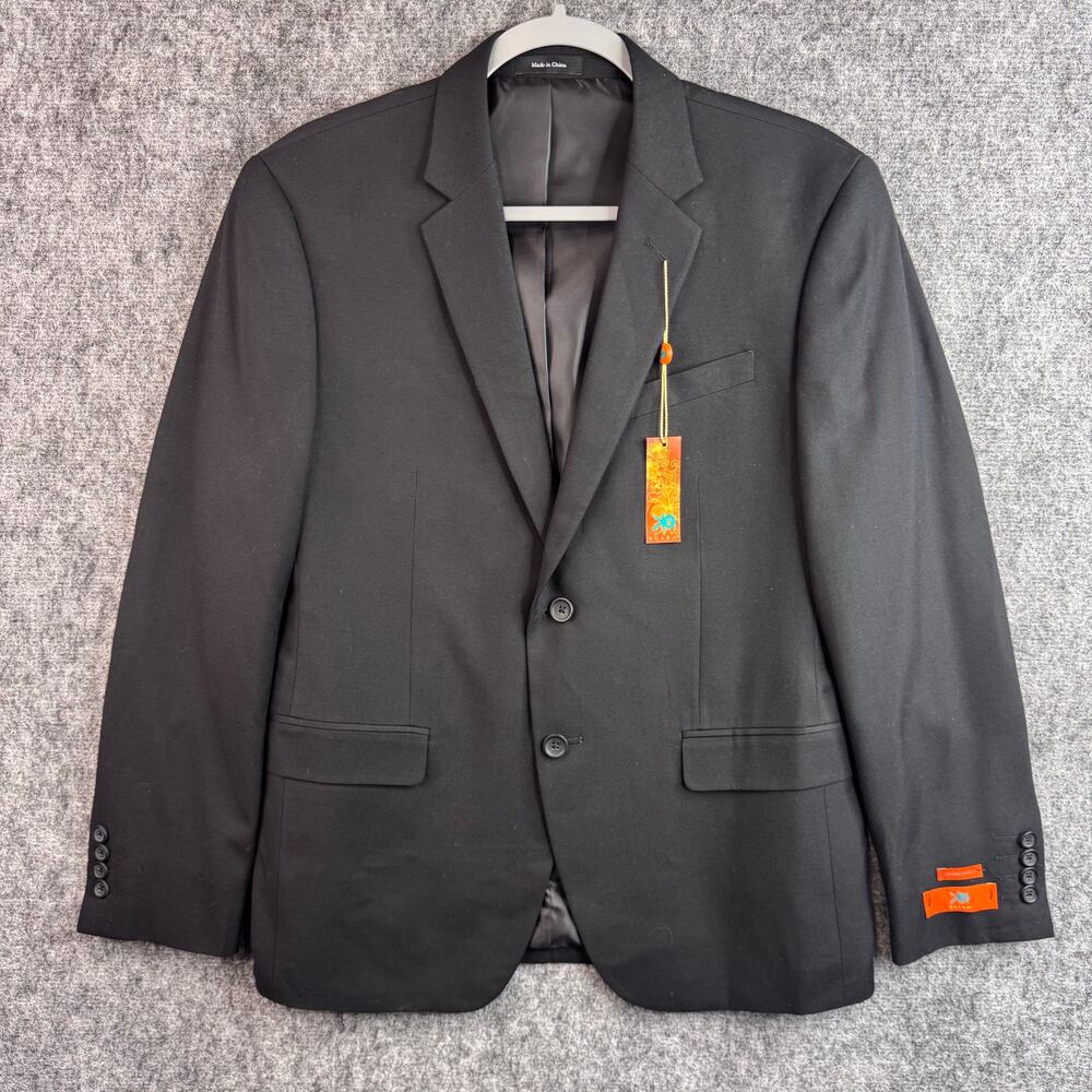 EGARA Men’s Blazer 40 Short Black Extreme Slim‎ Fit 2 Button Sport Coat